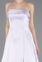 Robe De Soirée Satin Longue Lilas ABU5932