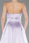 Robe De Soirée Satin Longue Lilas ABU5932