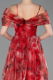 Robe De Soirée Longue Rouge ABU5133