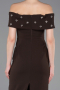 Robe de Soirée Longue Brun ABU6161