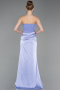 Robe de Soirée Longue Satin Lilas ABU6096