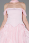 Robe de Cérémonie Midi Mousseline Poudre ABK2619