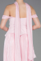 Robe de Cérémonie Midi Mousseline Poudre ABK2619