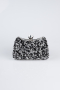 Sac De Soirée Luxe Noir-Argent SH828