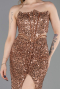 Robe De Soirée Longue Cuivre ABU5185