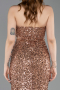 Robe De Soirée Longue Cuivre ABU5185