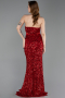 Robe De Soirée Longue Rouge ABU5185