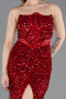 Robe De Soirée Longue Rouge ABU5185