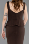 Robe Queue De Poisson Longue Brun ABU5768