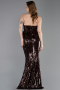 Robe Queue de Poisson Longue Brun ABU5721