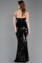 Robe Queue de Poisson Longue Noir ABU5721