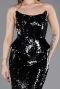 Robe Queue de Poisson Longue Noir ABU5721