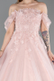 Robe De Fiançailles Grande Taille Longue Poudre ABU6197