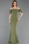 Robe de Soirée Longue Kaki ABU6167