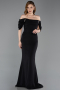 Robe de Soirée Longue Noir ABU6167
