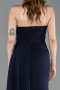 Robe de Soirée Longue Bleu Marine ABU6170