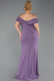 Robe De Soirée Grande Taille Longue Lavande ABU5714