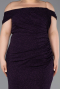 Robe De Soirée Grande Taille Longue Violet ABU5714