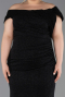 Robe De Soirée Grande Taille Longue Noir ABU5714