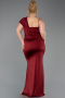 Robe Grande Taille Longue Rouge Bordeaux ABU5827