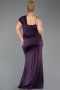 Robe Grande Taille Longue Violet ABU5827