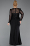 Robe de Soirée Grande Taille Longue Noir ABU6183