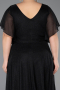 Robe De Invitation Grande Taille Midi Noir ABK2622