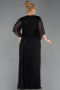 Robe Grande Taille Longue Noir ABU6122