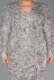 Robe de Soirée Grande Taille Longue Squameuse Beige ABU6074