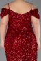 Robe De Soirée Grande Taille Longue Rouge ABU5232