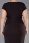 Robe De Invitation Grande Taille Midi Brun ABK2614