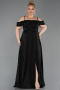 Robe Grande Taille Longue Noir ABU6185