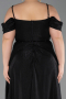 Robe Grande Taille Longue Noir ABU6185