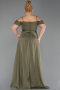Robe Grande Taille Longue Kaki ABU6185