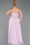 Robe de Soirée Grande Taille Longue Mousseline Poudre ABU6189