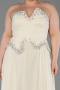 Robe de Soirée Grande Taille Longue Mousseline Jaune ABU6189