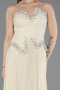 Robe de Soirée Longue Mousseline Jaune ABU6188