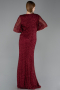Robe De Soirée Grande Taille Longue Rouge Bordeaux ABU4542