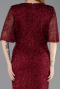 Robe De Soirée Grande Taille Longue Rouge Bordeaux ABU4542