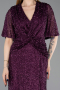 Robe De Soirée Grande Taille Longue Violet ABU4542