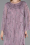 Robe De Soirée Grande Taille Longue Mousseline Lavande ABU6176