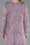Robe De Soirée Grande Taille Longue Mousseline Lavande ABU6176