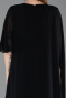 Robe De Soirée Grande Taille Longue Mousseline Noir ABU6179