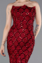Robe De Soirée Squameuse Longue Rouge Bordeaux ABU5701