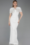 Robe de Soirée Longue Blanc ABU5889