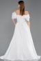 Robe de Soirée Longue Blanc ABU6191
