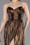 Robe de Soirée Longue Brun ABU6196