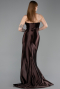 Robe De Soirée Longue Brun ABU5022