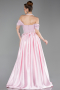 Robe De Soirée Satin Longue Poudre ABU5995
