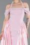 Robe De Soirée Satin Longue Poudre ABU5995